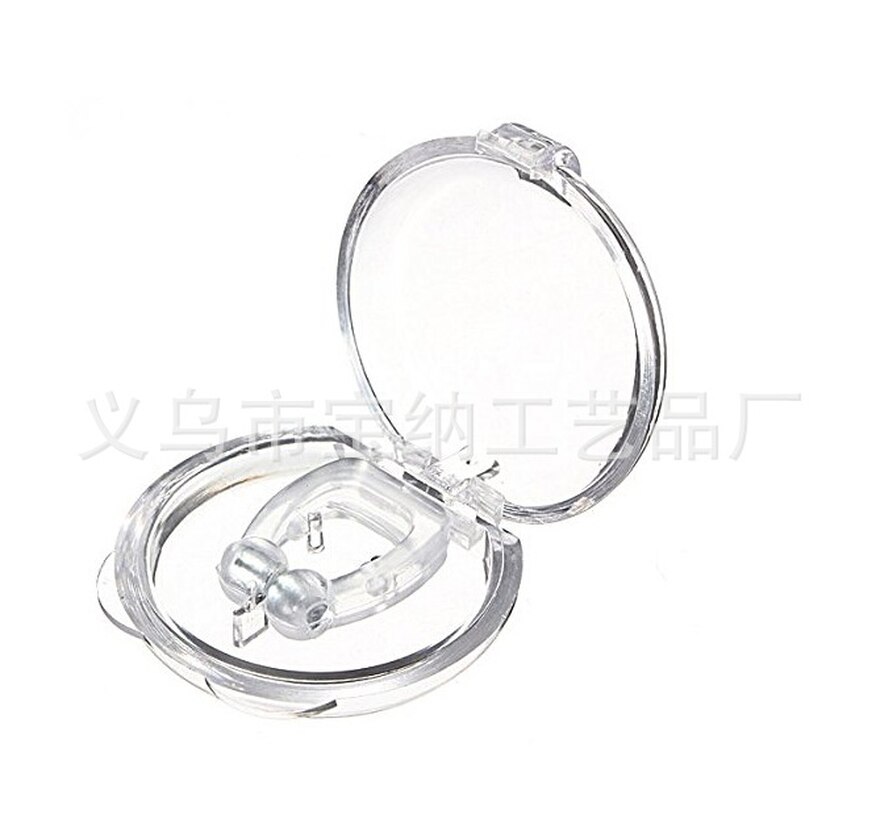 1ps Silicone Magnet Nose Clip Stop Snoring Anti Snore Device Sleeping Aid Apnea Guard Night Device Squeeze Toys