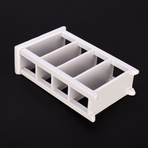 Regal weiss 1:12 poppenhuis miniatuur meubels houten studeerkamer