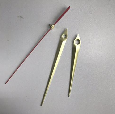 Precision shaft Silent Wall Clock Quartz Movement Mechanism DIY Wall Clock Quartz Clock with black/gold/silver Hand: gold / 20mm  11.1mm