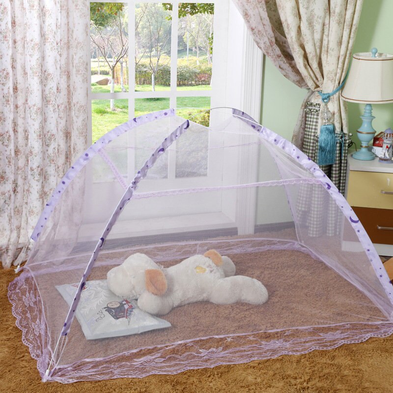 Travel Portable Baby Crib Netting Polyester Mesh Folding Baby Mosquito Nets Summer Bottomless Baby Infant Sleeping Mosquito Net: zi se