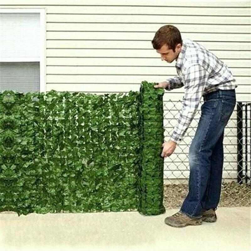 Clôture à feuilles artificielles 1m x 3m, panneau de Protection UV pour aménagement paysager de la maison, jardin, arrière-cour, balcon, nouveauté 2022