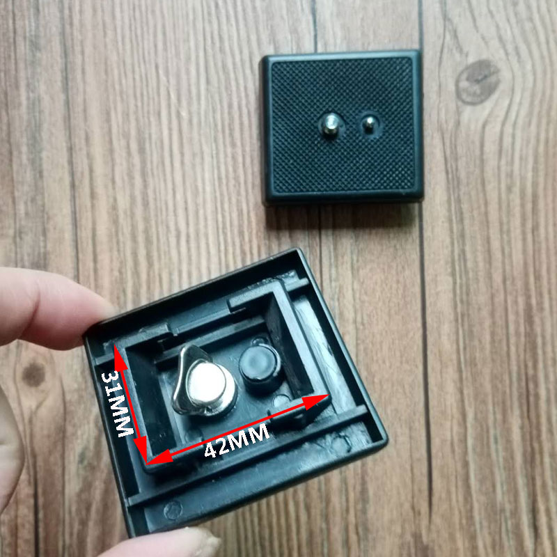 Piastra a sgancio rapido treppiede monopiede scarpa rapida QR piastra fotocamera accessori per riprese fotografiche plastica per treppiede Weifeng W350 W360A