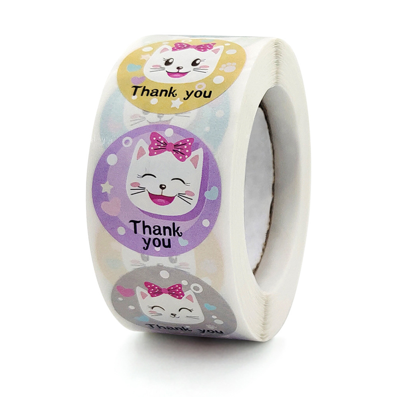 Kids Cartoon Dier Sticker Roll 500-Count Stickers Ronde Leraar Aanmoediging Motivatie Etiket Sticker Voor Leraar UD88
