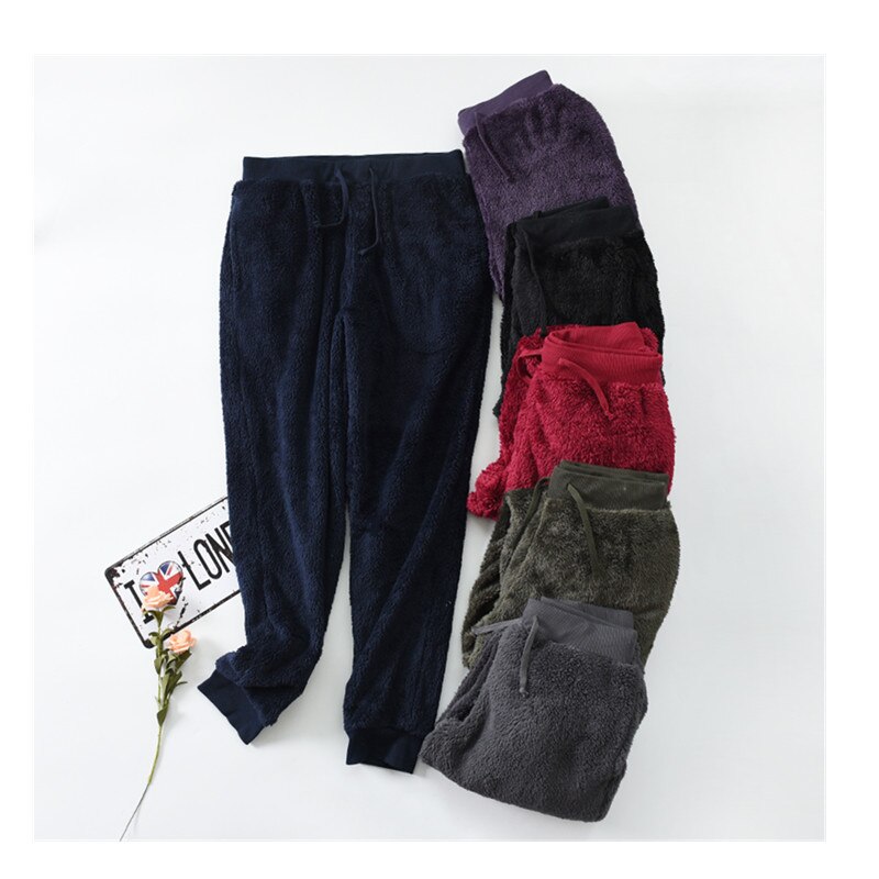 Home pants for Women Coral fleece trousers Sleep Bottoms pants