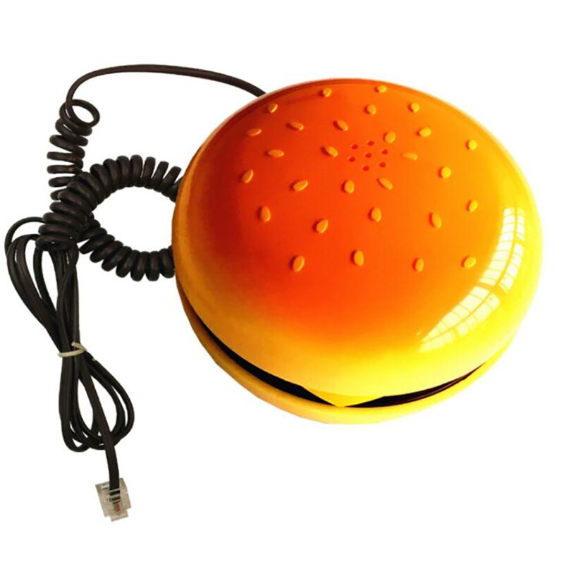 Cheeseburger Burger Phone Telephones Landline Corded Phone Desktop Phone For Home Hotel Office Decoration telefono fijo fixo