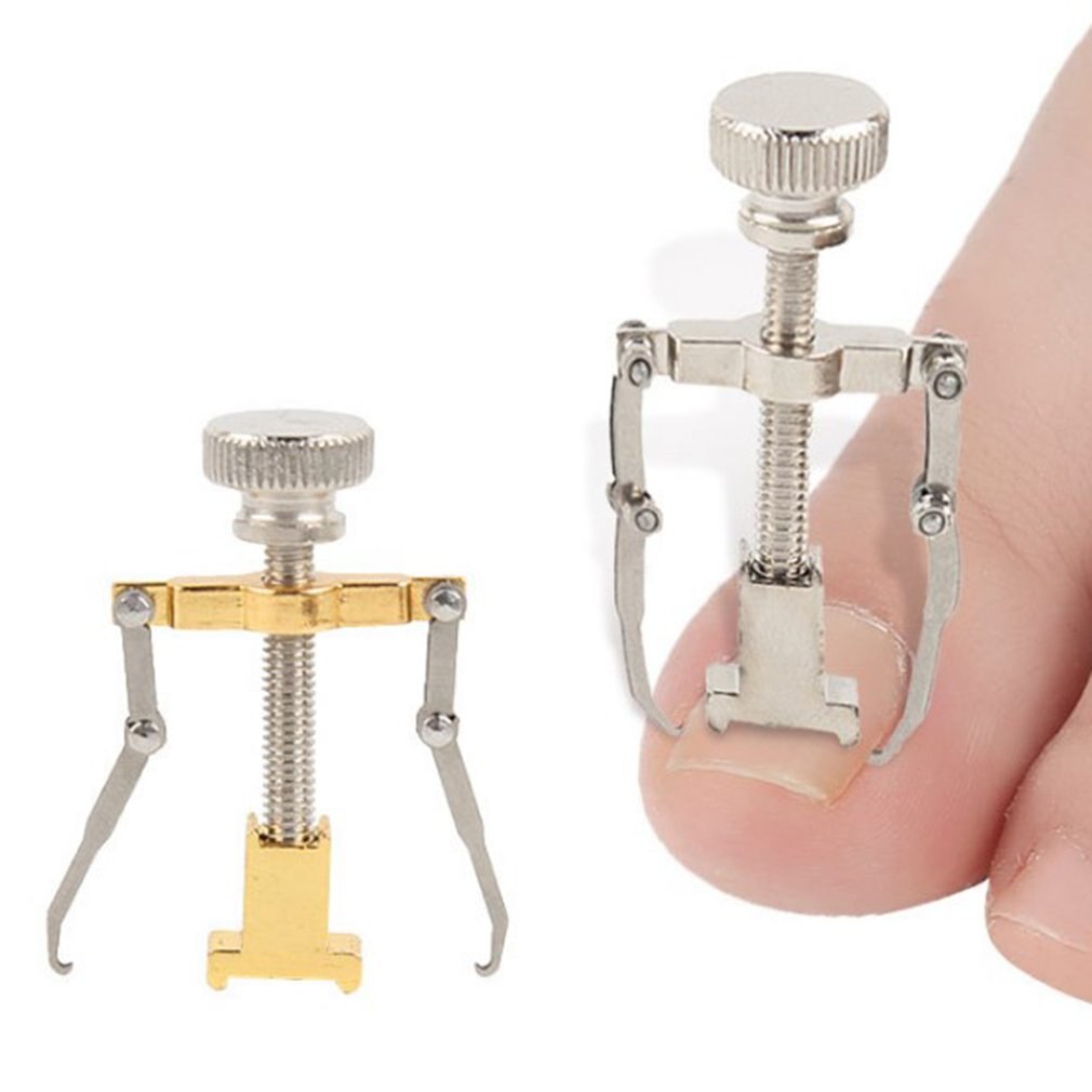 Corrector de uñas encarnadas de acero inoxidable para el cuidado de los pies, Clip dedos de alisado, pedicura para el cuidado de los pies, de uso duradero
