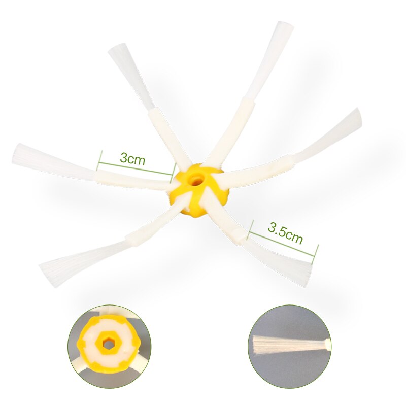 For iRobot Roomba 500 510 520 527 528 530 532 535 540 550 560 562 570 572 580 581 585 590 Side Brush Filter Vacuum Cleaner Parts