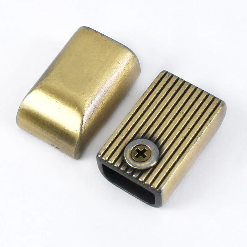 10/30/50Pcs Metal Zipper Tail Clip Zip Stopper Rope Cord Plug Head Detachable Screw Bag Clasp Sewing Hardware Accessory: 4# / Antique Zinc
