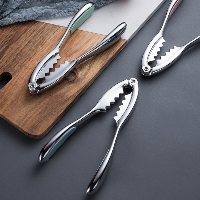 Pinzas de cangrejo para el hogar artefacto de cocina Gadgets de acero inoxidable pinza de pie de cangrejo pinzas de cangrejo de aleación de Zinc