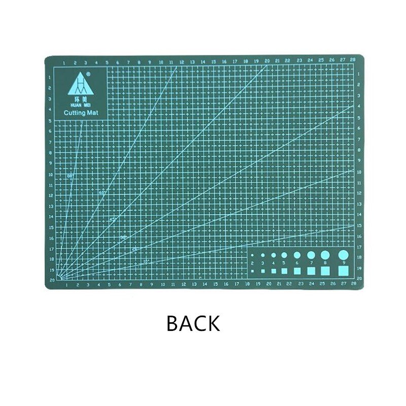 Tapete de corte de PVC para manualidades, herramienta de corte de arte autocurativo con estampado doble, para costura, tablero de álbum de recortes, A3, A4 y A5