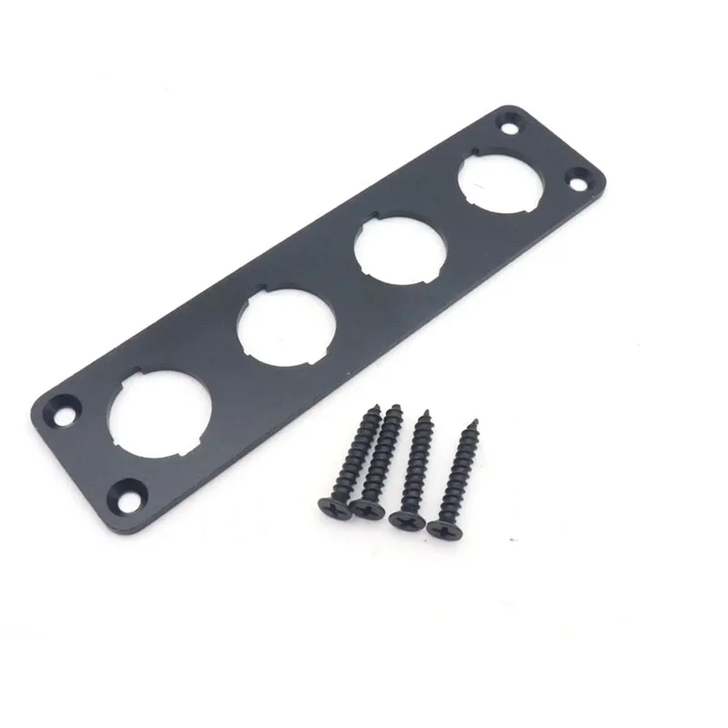 Aluminum Alloy Rocker Switch Panel 1/2/3/4/5/6 Way Gang Car Boat Button Toggle Switch Panel Housing Holder for ATV Truck Camper: green