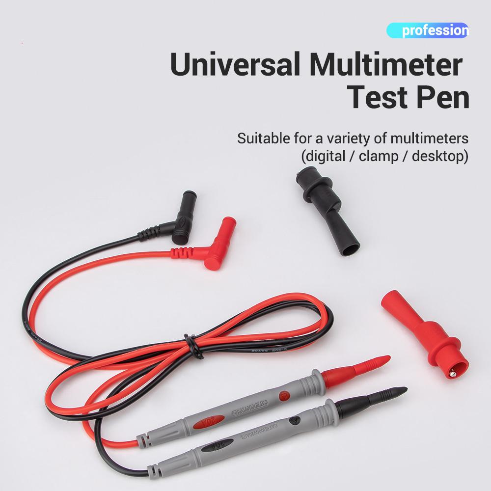 Dishykooker 1 par tynn spisser nål multimeter universell digital aneng  pt1032 1000v 20a multimeter testledning sonde metalltråd penn kabel