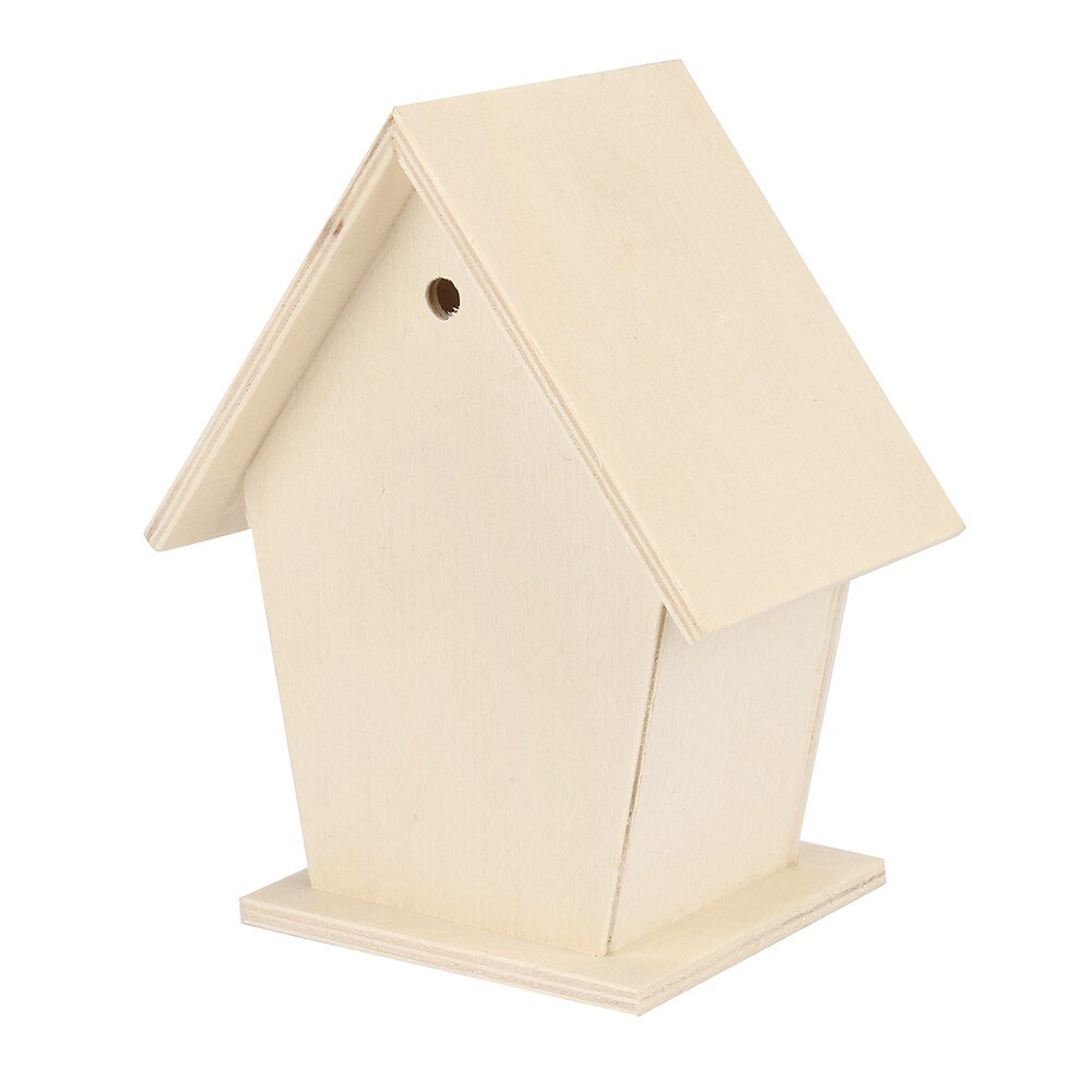 Wooden Bird Box Bird House Simple Nordic Wind Wall-mounted Comfortable Bird Nest Bird Nest Parrot Myna Thrush