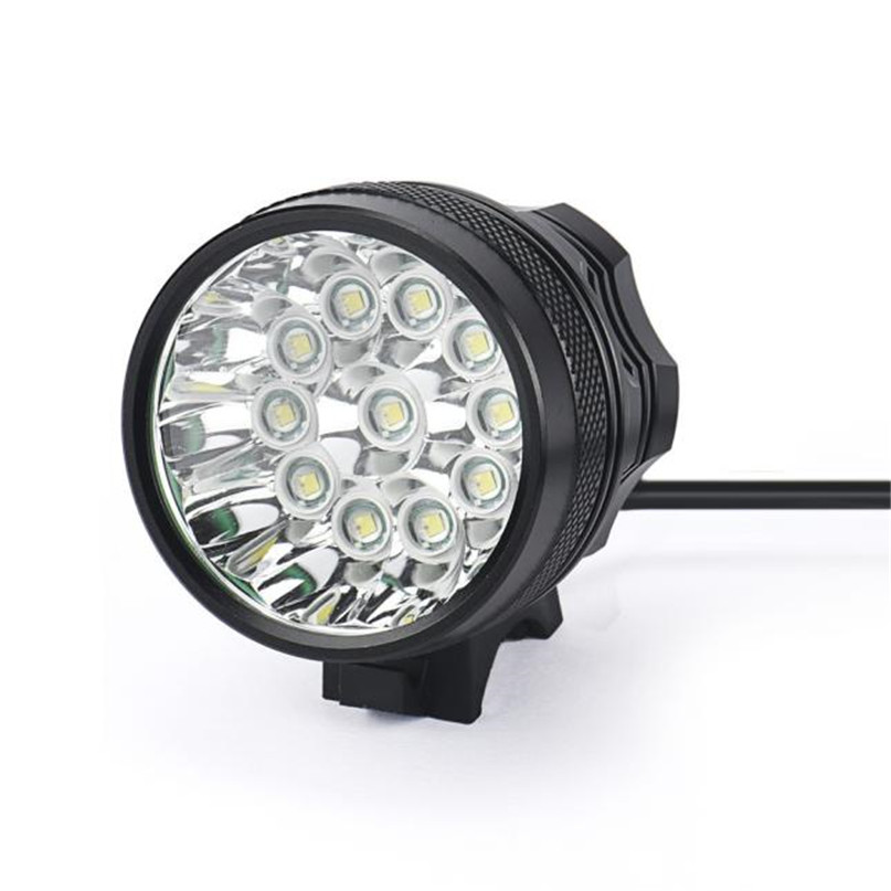 28000 Lm 11 * T6 LED Fiets lantaarn fiets Koplamp Lamp Zaklamp Lichten 6400 mAh batterij farol bike licht #2A26: Default Title