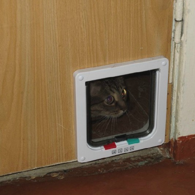 Klappe Tür Katze Haustier Türen Automatische Puerta Para Perro Porta Abschließnackt Zauberstab Kisten Tor Schloss Sicher hart Produkt Welpen Pflege zubehör