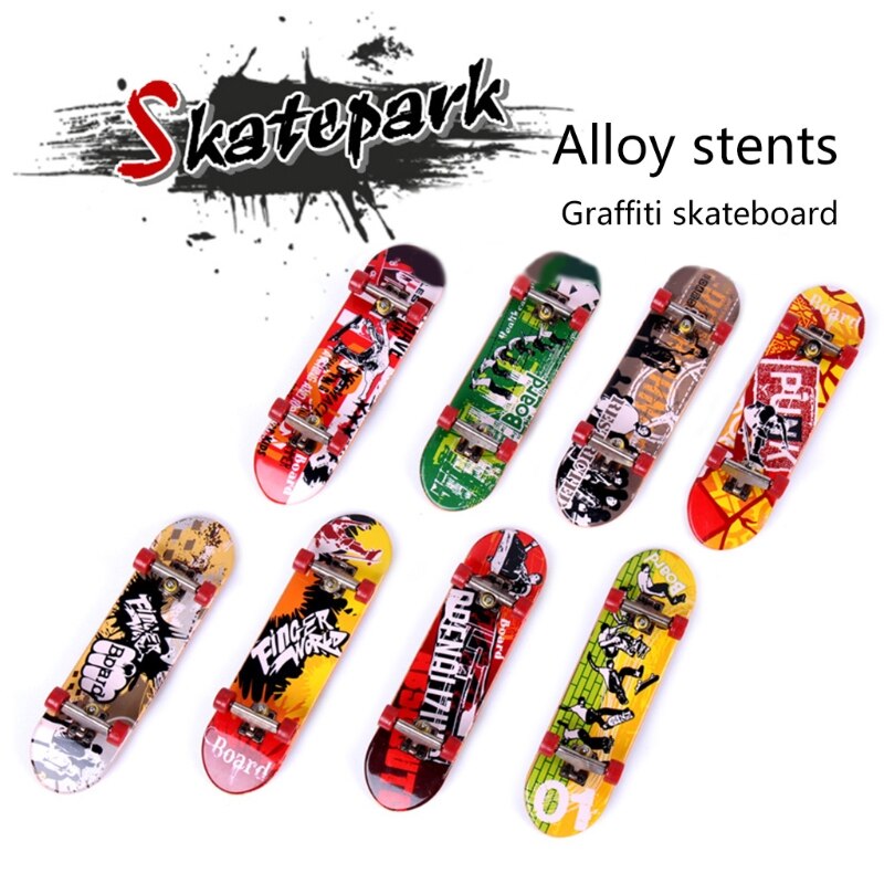 DIY Assembly Mini Finger Skateboard Deck Truck Skate Park Board Boy Kids Children Best