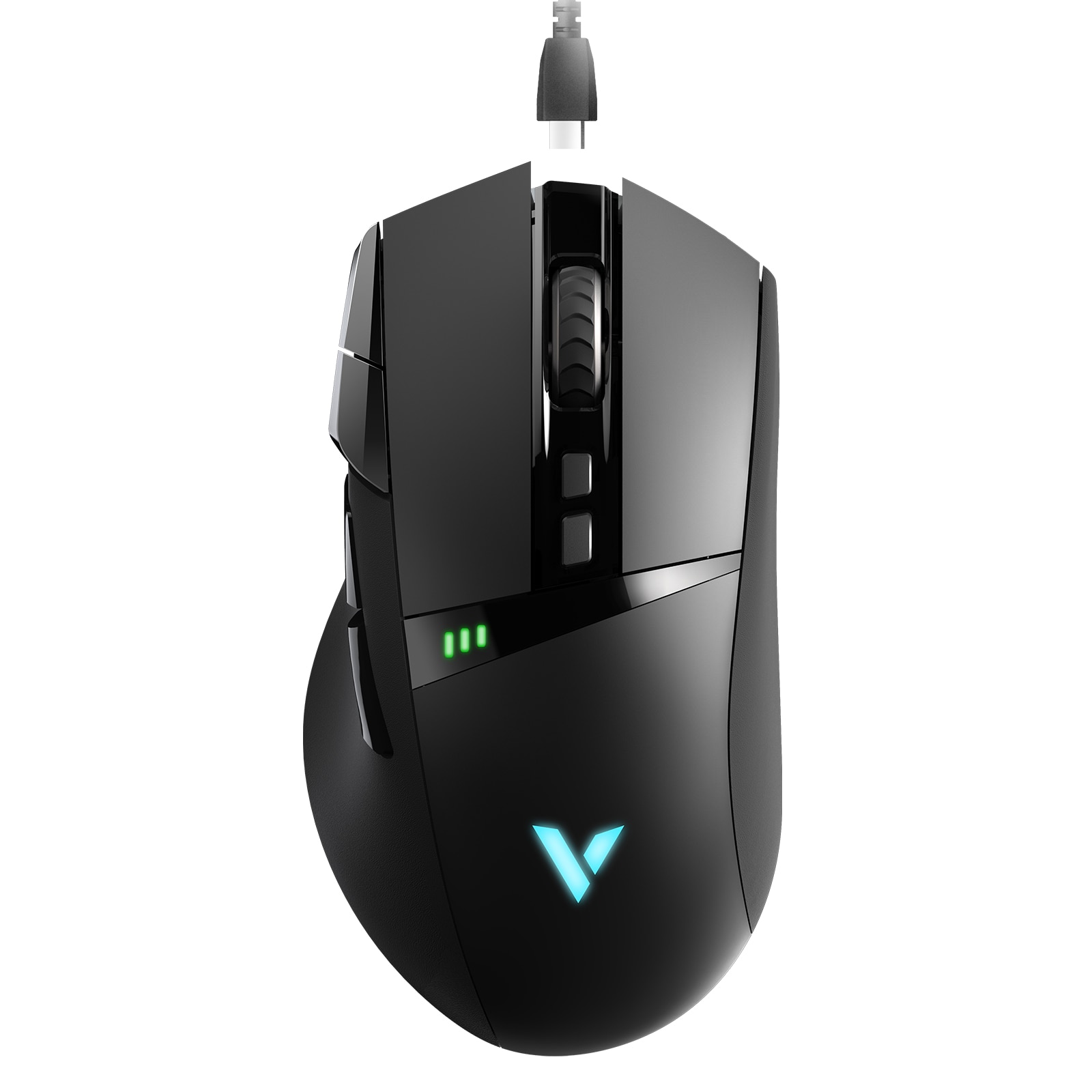 RAPOO VT350 Gamer Mouse Dual Mode Wired/Wireless Gaming Mouse Rechargeable Ergonomic 11 Programmable Button RGB Backlight