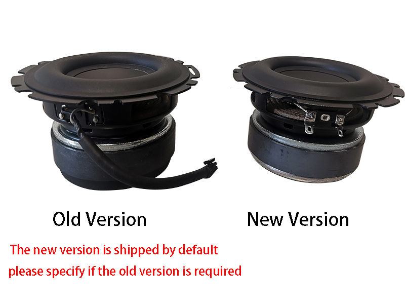 4.5Inch Mid-Bass Grote Rubberen Luidspreker Composiet Aluminium Wastafel Speaker 4ohm 50W Full-Range Onklopbare Diy home Theater Hoorn: Default Title