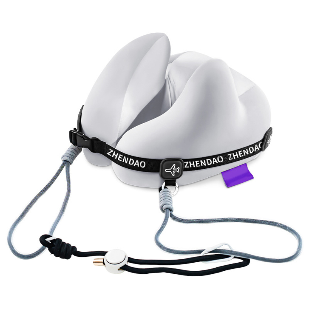 Neck-Protecting Soundproof Travel Neck Pillow Memory Foam Airplane Pillow for Head Support Ergonomic Home Flight Car