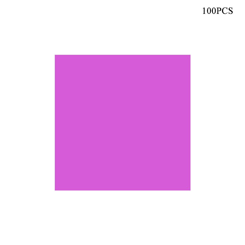 Papel de aluminio colorido para envolver chocolates, envoltorio de té, , paquete de alimentos, embalaje de dulces para de boda, 100 piezas: Morado