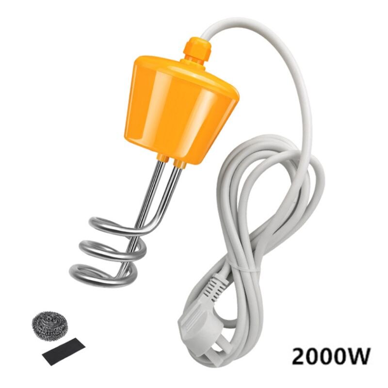 Household 2000W Electric Water Heater Floating Spiral Immersion Heating Stick J2HA