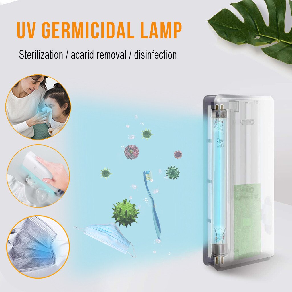 Handheld UVC Lamp 4W UV Sterilizer Disinfection Lamp Newest UV germicidal light Led UVC Light Bulb Travel UV Light#0507g30