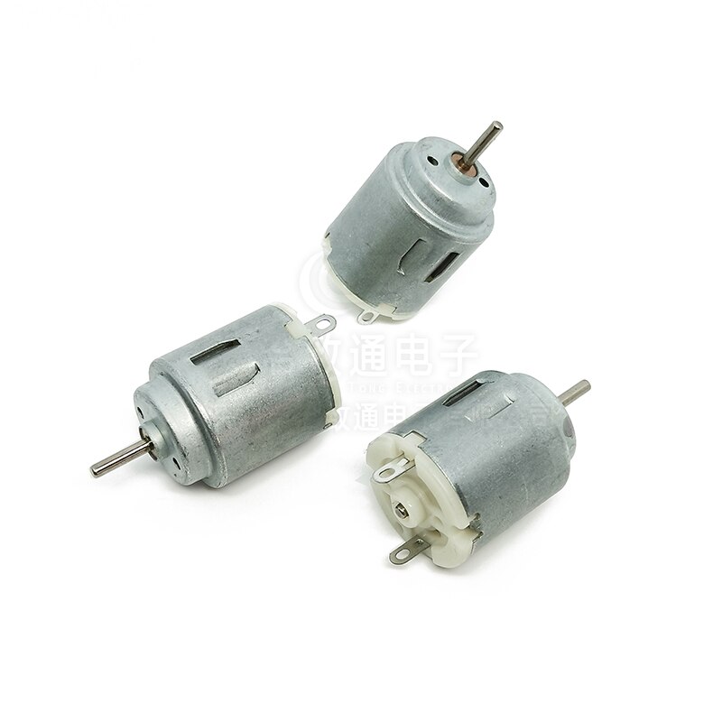 Pequeño micromotor R140, pequeño ventilador Circular de alta velocidad, 3V-6V, DC, Motor para juguete DIY, 5 piezas, 140