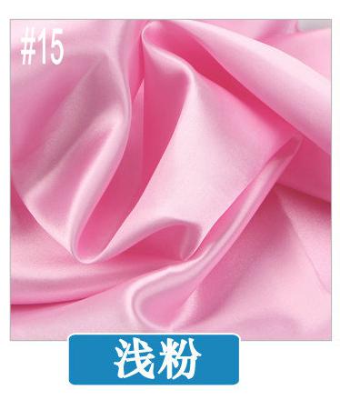 Tecido – tissu en Satin Polyester chinois, longueur 1 mètre largeur 1.45 mètre, bon marché pour mariage bricolage, bleu rose rouge or violet: 15 pink