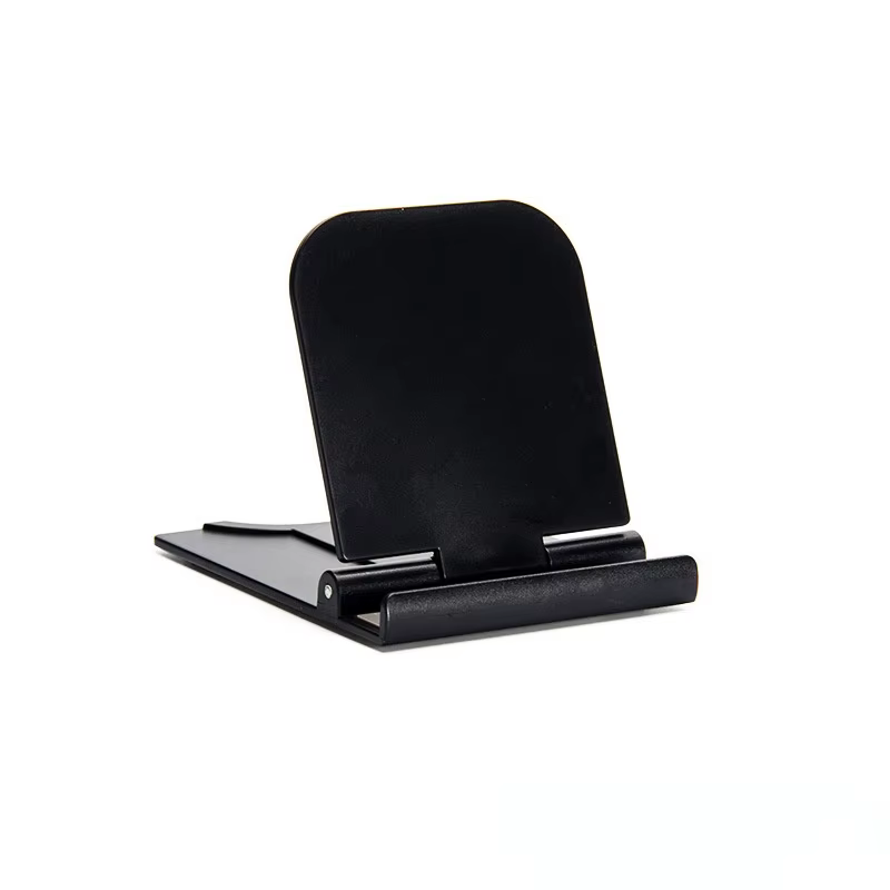 Uniwersalny uchwyt na telefon komórkowy Uchwyt na tablet stacjonarny do iphone iPad Samsung Regulowany składany stojak na telefon komórkowy do xiaomi: Black