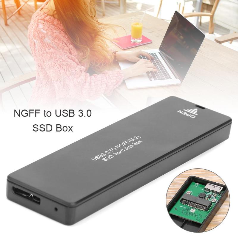 Ngff sata m .2 to type -c 3.0 ssd hdd box harddisk etui  m2 2242 2260 2280 ekstern harddisk kabinet til pc universal