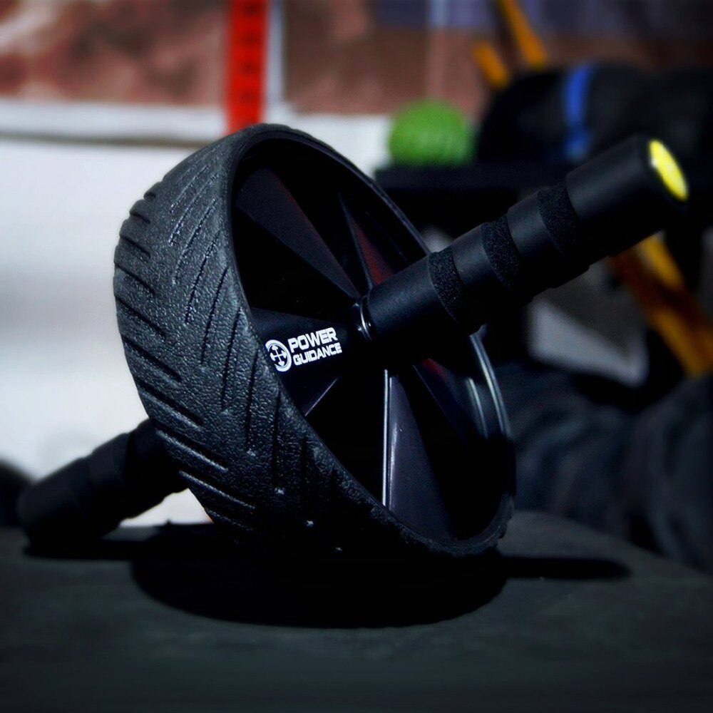 Abdominal træningshjul abdominal ruller træner fitness træning gym velegnet til arme, ryg, mave kerne træner gratis knæpude