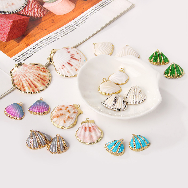 19 Stijlen Natuurlijke Shell Charms Tiny Conch Porceleinslak Schelpen Hanger Voor Diy Sieraden Maken Ketting Armband Oorbellen 2-10Pcs