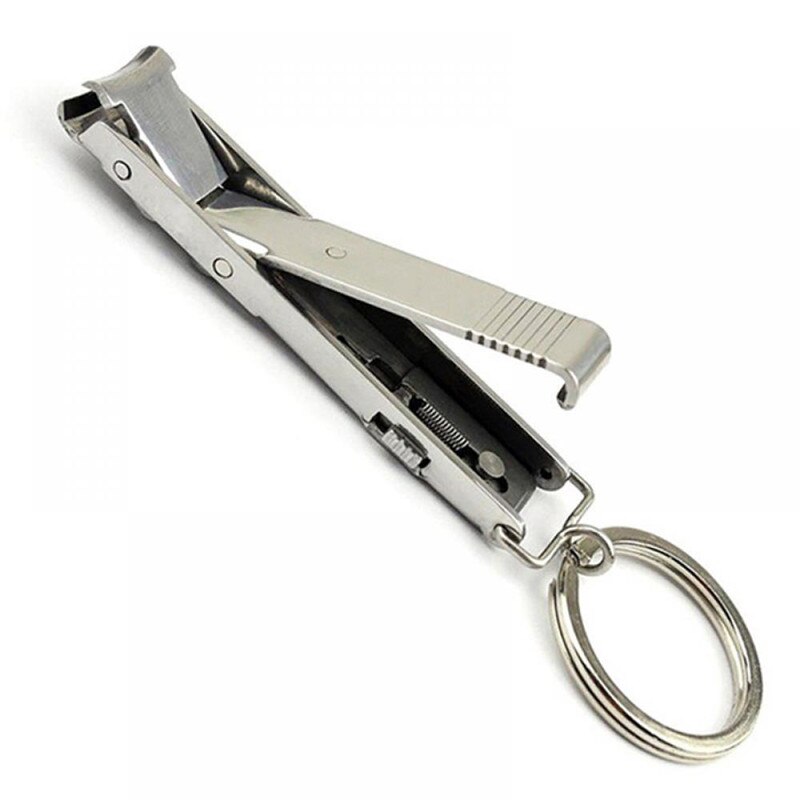 Stainless Steel Foldable Toe Nail Clippers Cutter Men Women Finger Toenail Scissors Nail Trimmer Keychain Manicure Pedicure Tool