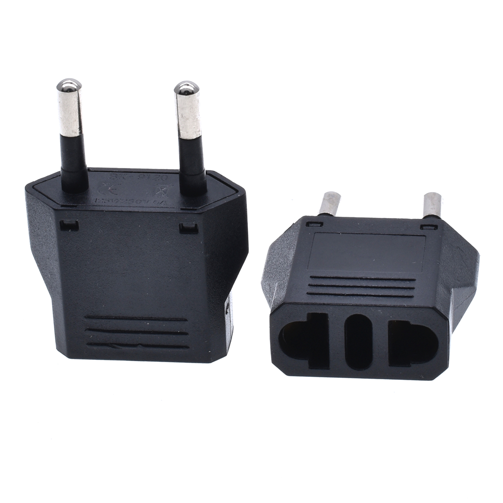 EU European KR Plug Adapter Japan China US AU To EU Travel Power Adapter Electric Plug Converter Charger Socket AC Outlet CE/FCC