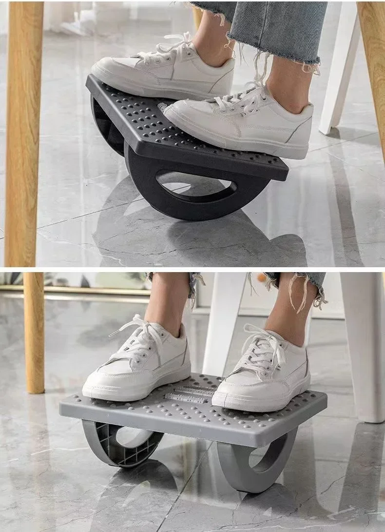 23.99/ bærbare fodstøtter under skrivebordet fodstøtte ergonomisk fodskammel med massageruller fodstøtte hjemmekontor arbejde hurtig levering