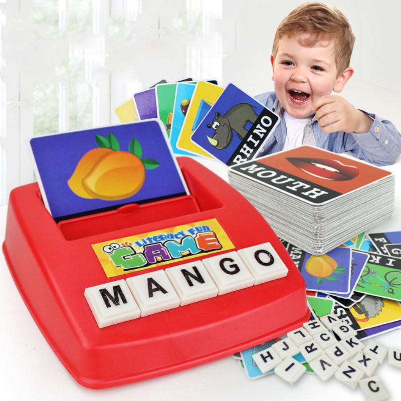 Spelling Spel Engels Brief Alfabet Vroeg Leren Educatief Kinderen Speelgoed Kinderen L41D