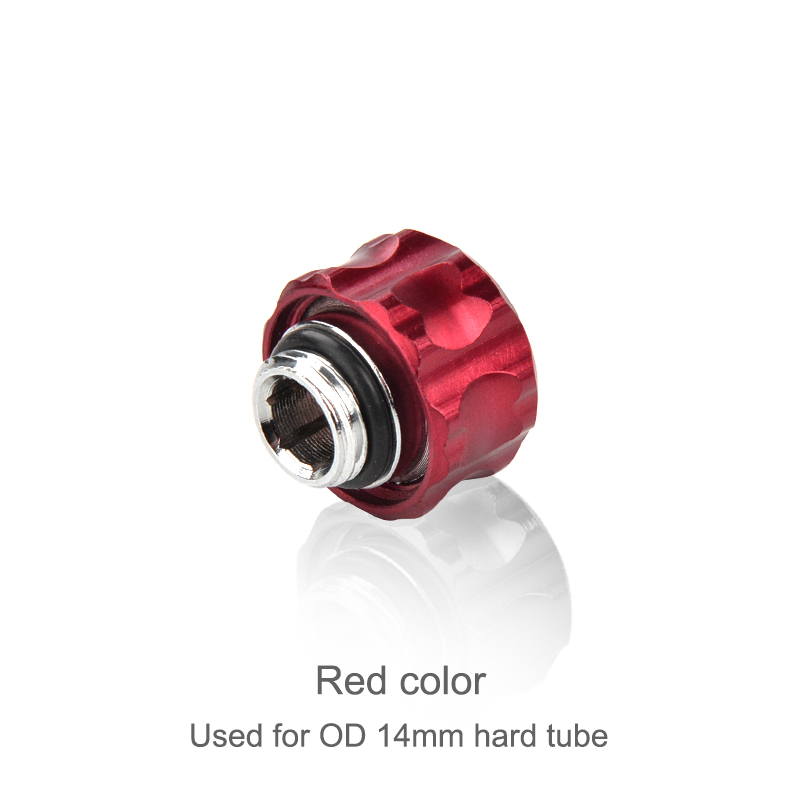 Syscooling water cooling G1/4 fitting for OD 14 mm hard tube copper compression fitting PETG tube fitting