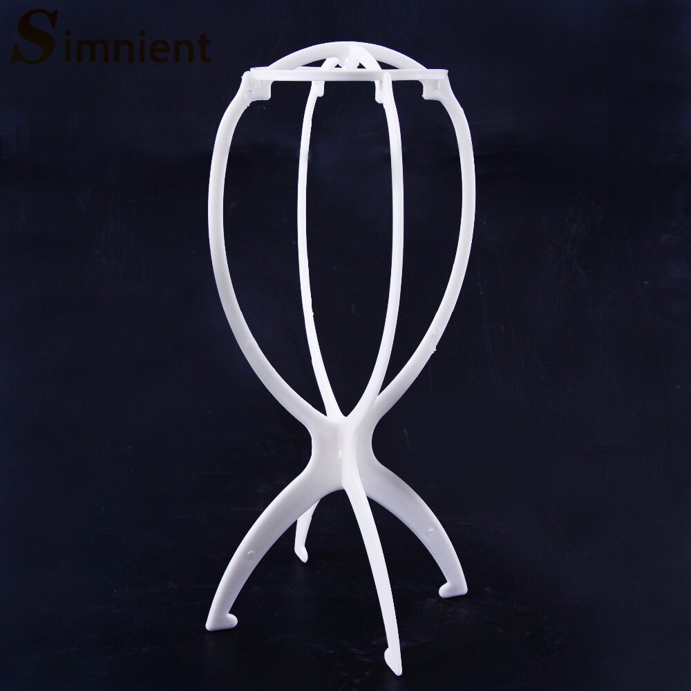 Wig Stand Head With Tripod Hat Display Hi Holder and for Making Hats Hanger Support Wigs Storage Tools a Heads Hair Wighead: white