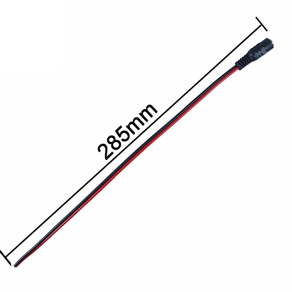 ESCAM 1pcs 30cm extension connect wire 5.5*2.1mm Female &amp; male Cable Plug Wire Power Socket for strip CCTV Camera DC 12V