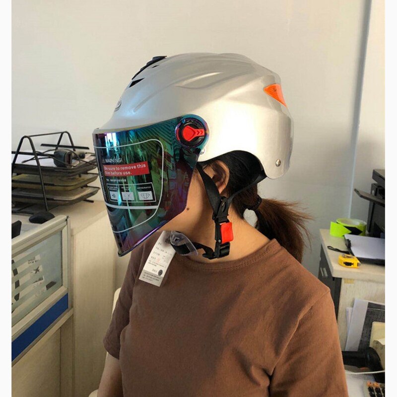 Zomer Motorfiets Half Helmen Fiets Scooter Helm Zonnebrandcrème Anti Uv Motorhelm Casco Capacete