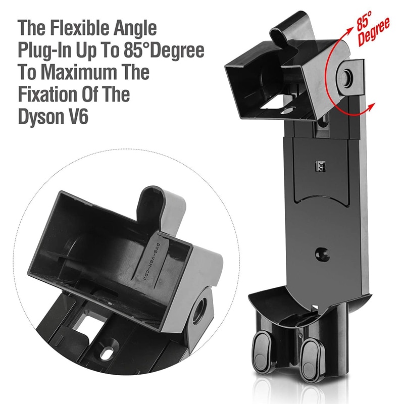 Replacement Docking Station Part Kit -Wall Mount Bracket 2 Pre Filters Parts Compatible for Dyson V6 DC34 DC35 DC58 DC59