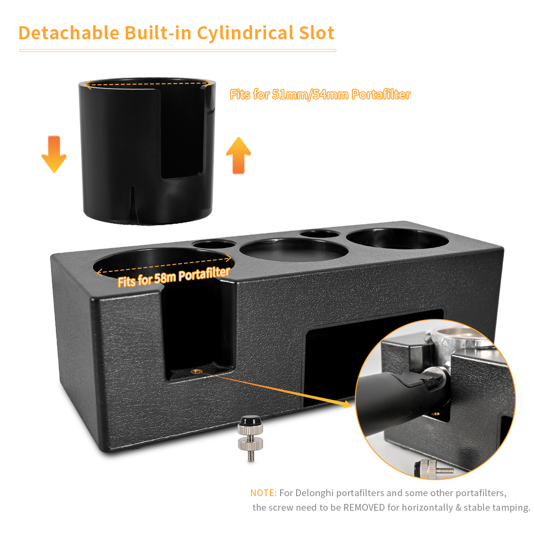 Coffee Tamper Mat Stand Portafilter Holder Rack Espresso 51/53/58mm Tamper Support Base Rack Coffee Tool Barista Accessories