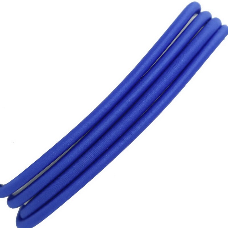 Product Zijde Sieraden Koord met Holle Rubber voor Sieraden Maken DIY Craft Accessoires Nceklace Armband Bevindingen 45 cm/lot: Blue
