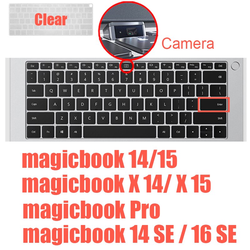Tastatur Abdeckung für Huawei MateBook 13S 14S D14 15 16 X Profi 13 zoll E B B3 B5 Laptop magicbook Schutz Haut Film fallen Silikon: magicbook14 15