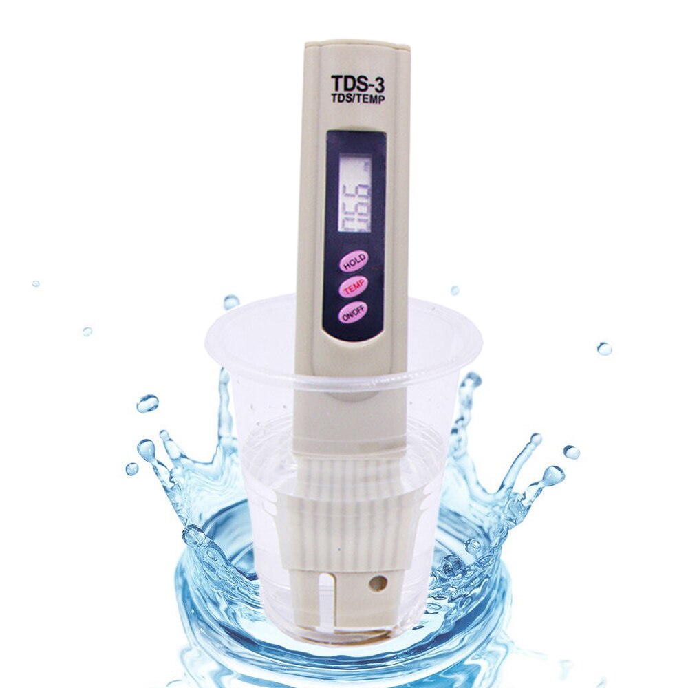 TDS Testing Pen Portable Digital PH Tester GH/DH Test Tool Aquarium Fish Tank Water Hardness Meter Measuring Range 1~9990ppm