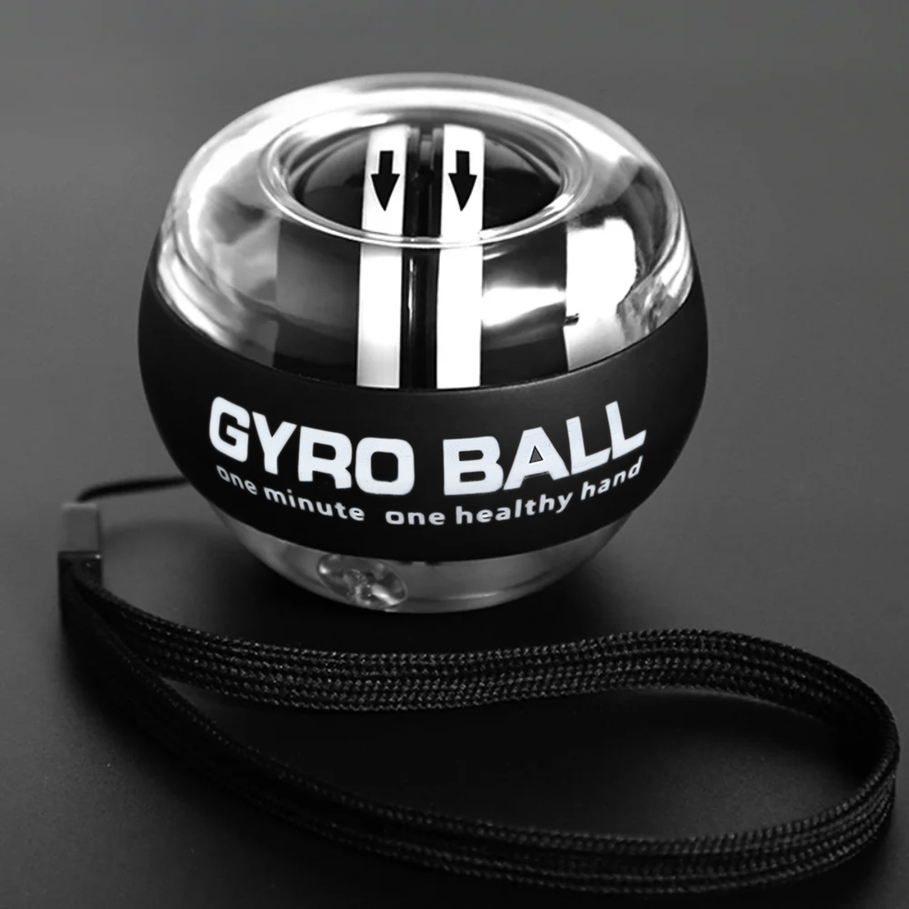 Bola de energia de pulso, bola de aperto de partida automática, fortalecedor de braço giroscópico, bola de mão, fitness em casa, exercitador de antebraço
