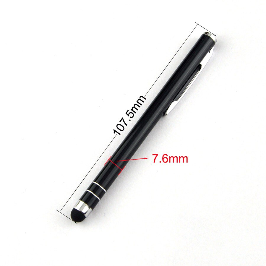 10PCS/Lot Capacitive Touch Screen Stylus Pen For IPad Air Mini Samsung xiaomi iphone Universal Tablet PC Smart Phone Accessories: 8 Black