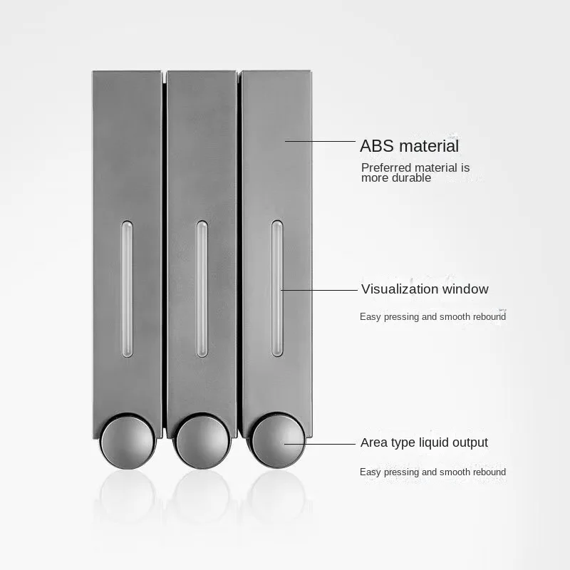 Soap Dispenser Hotel Kitchen Bathroom Manual Wall-mounted Soap Dispenser Shower Gel Shampoo Press Liquid Soap And accessories