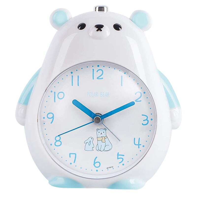 Alarm Clock for Kids, Music Ringtones Snooze Alarm Clock with Night Light, Silent Battery Operated Wake Up Alarm Clocks: Default Title