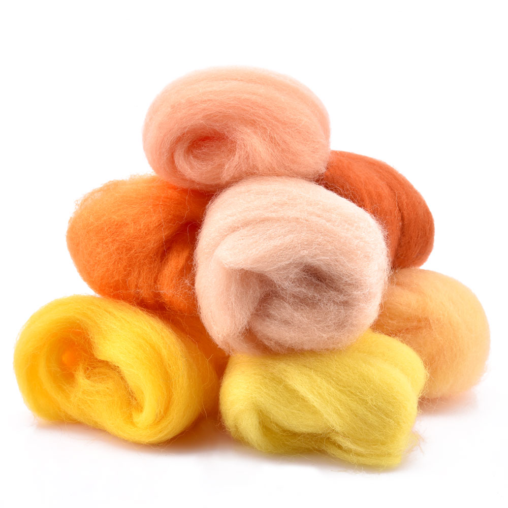36/50 farver filt uld starter diy sæt med værktøj, tilbehør og syforme uldstrimmel